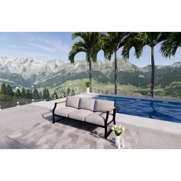Trouvaille Outdoor 3-seater Chair Lounge Sofa with Cushion