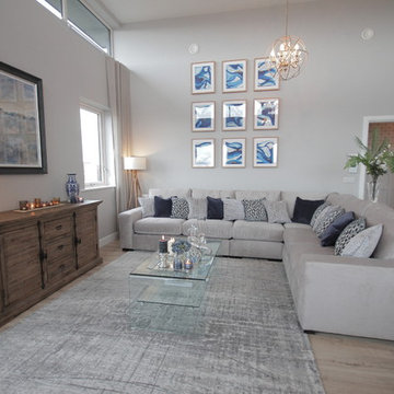 Open Plan Living Space Penthouse Design