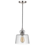 Craftmade - Craftmade State House 1 Light 9" Mini Pendant with Cord, Nickel - Part of the State House Collection
