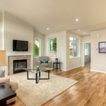 Partial Open Concept Living Room in Seattle