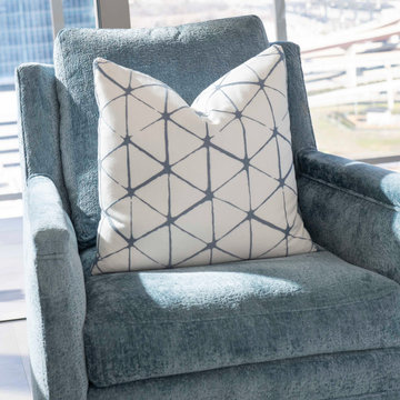 Legacy West High-Rise Condominium Transitional Furnishing