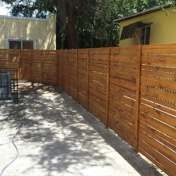 HORIZONTAL WOOD FENCE