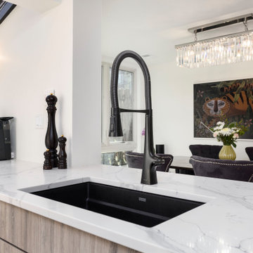 Vine Kitchen and Powder Room: Modern Minimalist Renovation