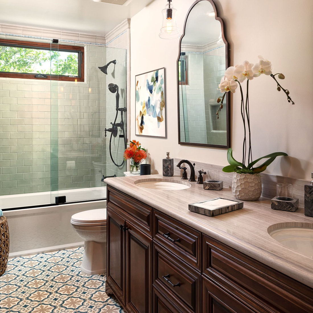 Spanish Colonial Guest Bath