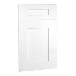 Shaker II Maple Bright White - Deerfield&trade; Assembled Cabinets - Kitchen Cabinetry