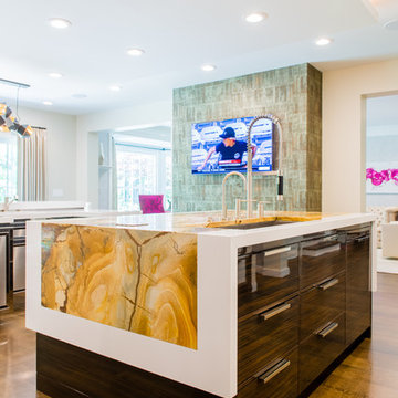 Bold & Beckoning Modern Kitchen Addition and Renovation