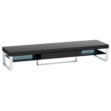 Entertainer TV Stand High Gloss Finish, Glossy Black