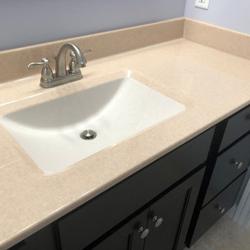 New Construction Milan, IL Koch Express Painted White Formica Amber Maple