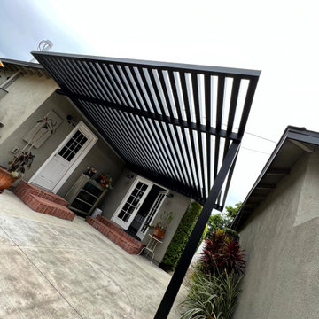 4k House-Attached Lattice Roof Patio Cover - Long Beach