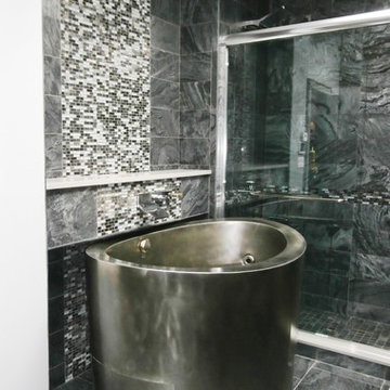 Silver Grey Slate Bathroom