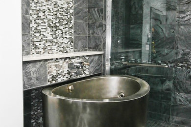Inspiration for a contemporary bathroom remodel in New York