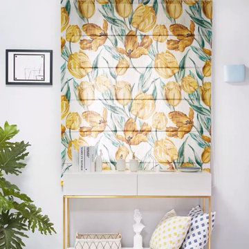 Quick Fix Washable Roman Shades, Roman blinds, window treatments, Tulip