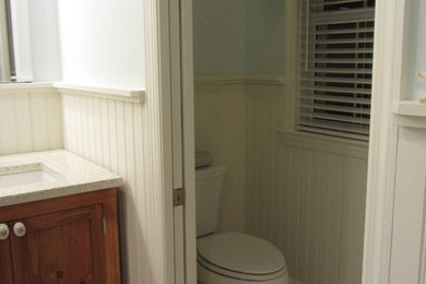 Example of a beach style bathroom design in Wilmington