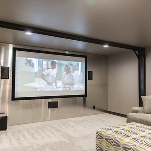 Home theater - industrial home theater idea in Other