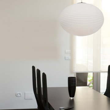Callisto - 50181 - Ribbed OPL Glass Pendant - Incandescent - Brushed Steel