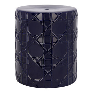 Safavieh Puma Garden Stool, Navy Blue, #N/A - Contemporary - Accent And ...
