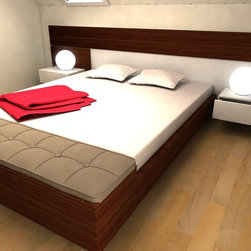 Budapest Flat bedroom interior - Loft Beds