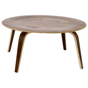Plywood Coffee Table, Walnut