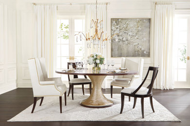 Elegant dining room photo in New York