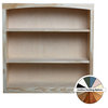Solid Wood Bookcase 36x36, Unfinished