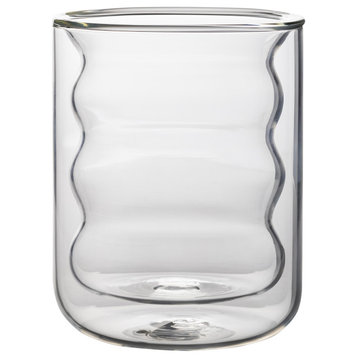 Waves Clear Water Glass, Set of 4
