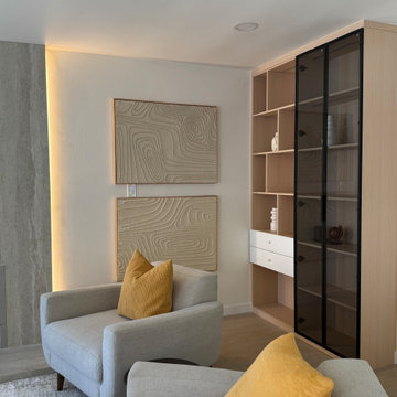 Custom Built-In Display Cabinet with LED Lighting | Modern Storage Design