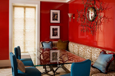 Transitional dining room photo in New York