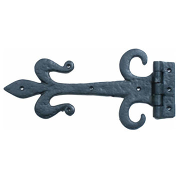 Black Strap Hinges wrought Iron Barn Door & Gate Strap Hinges Fleur De Lis Style