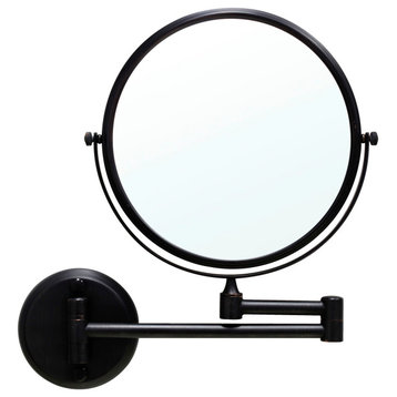 MODONA's Wall Mounted 8" Double Sided Mirror 1X-3X -, Rubbed Bronze