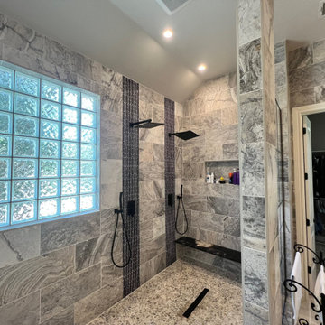 Austin | Double Modern Bathroom Remodel