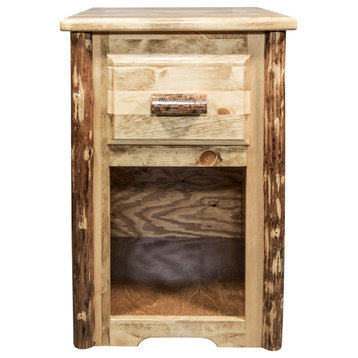 Glacier Country End Table with Drawer