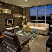 living room --modern and bling combo