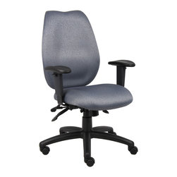 Grey High Back Fabric Office Chair - Office Chairs