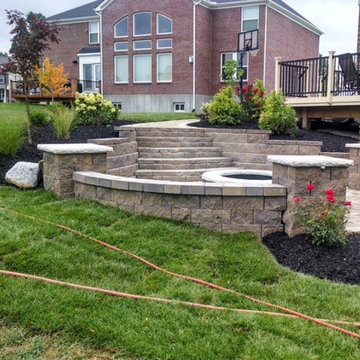 Sunken Fire Pit and Patio