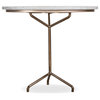 Marble With Rose Gold Base Side Table, Andrew Martin Rose