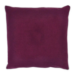 Basic Elements Burgandy Pillow - Decorative Pillows