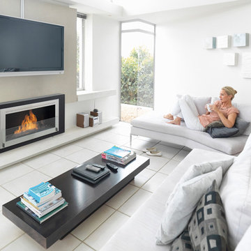 Monte Carlo Wall Ethanol Fireplace by Eco-Feu