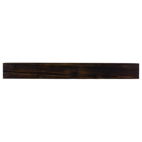 Weathered Beam Mantel, Burnt Almond, 60"