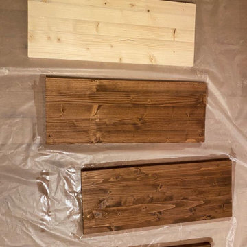 Création d'étagère sur mesure en bois de chênes et sapins