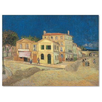 Vincent van Gogh 'The Yellow House' Canvas Art, 24 x 18