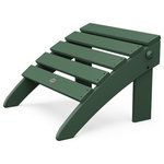 Polywood - Polywood Classic Folding Ottoman, Green - Don't just sit in your Classic Folding Adirondack, kick back and put your feet up on the matching POLYWOOD Classic Folding Ottoman. So much more than just a comfortable companion, this ottoman also boasts good looks and functionality. It's available in several fade-resistant colors designed to match your Classic Adirondack and it also folds flat for easy storage and transportation. Made in the USA and backed by a 20-year warranty, this sturdy ottoman is constructed of solid POLYWOOD lumber that won't splinter, crack, chip, peel or rot. It's also extremely low-maintenance, as it never requires painting, staining or waterproofing. And you'll love how easy this eco-friendly ottoman is to keep clean since it resists stains, corrosive substances, salt spray and other environmental stresses.