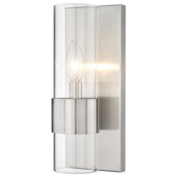 Z-Lite 343-1S Lawson 12" Tall Bathroom Sconce - Brushed Nickel