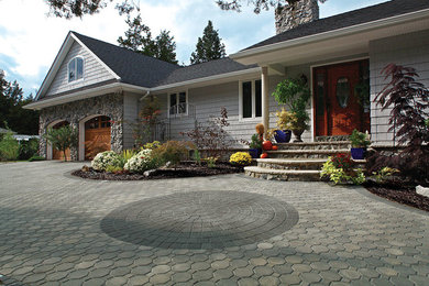 Paved Driveways and Entrance Pillars