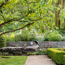 garden elements -- benches, etc.