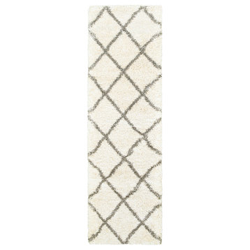 Oriental Weavers Henderson Ivory/ Grey Geometric Indoor Area Rug 2'3"X7'6"