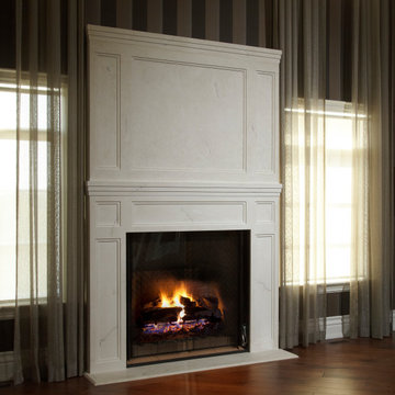Mantels with overmantels by Omega Mantels