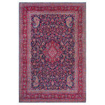 Bareens Designer Rugs - Vintage Antique Persian Tabriz Foster Wool Rug - Create a new dimension of style in your space with this breath-taking antique hand knotted Persian rug. Made in Iran, this gorgeous hand-knotted rug features all vegetable dyes and 100% wool, adding luxurious texture and appearance. This gorgeous antique rug features an intricate design with a unique detailed border. Featuring an awe-inspiring color pallet and an intricate design handmade by skilled artisans is a great addition to any decor. Bring luxury and extravagance to your living space with this luxurious rug.