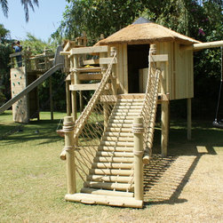 Log Rope Bridge by Treehouse Life - Garden Playhouses