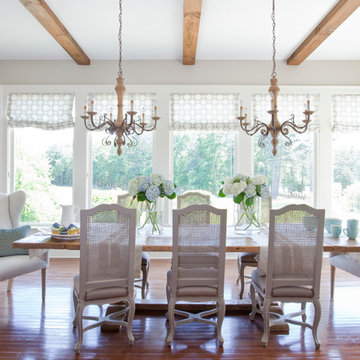 rustic modern dining room