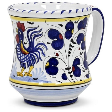 ORVIETO BLUE ROOSTER: Concave Deluxe Mug (10 Oz.)